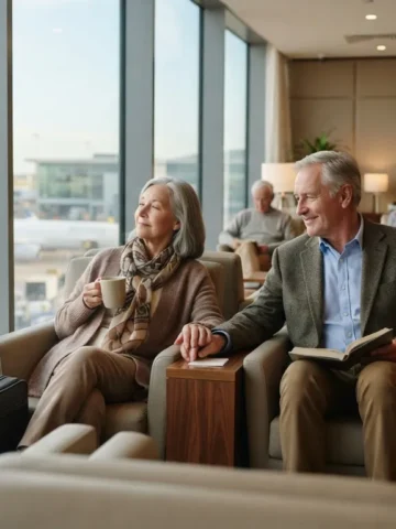 13 airport lounge courtesies quietly extended to flyers over 70 on long layovers that no status match requires